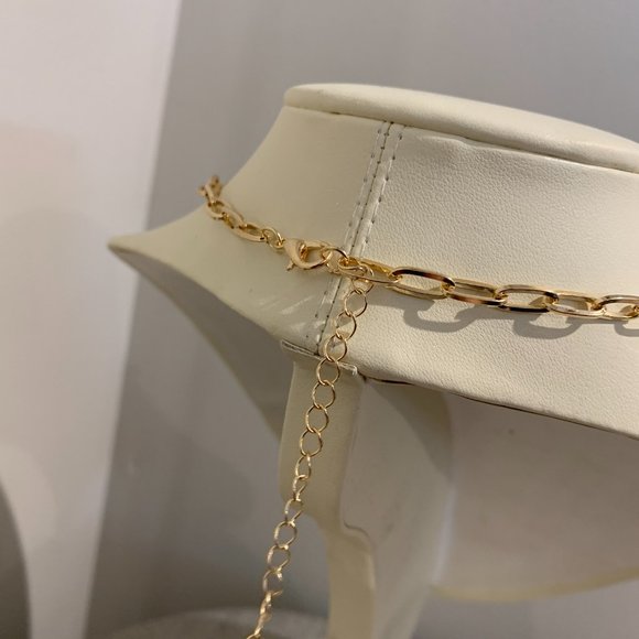 1 LEFT!!! STREET TALK GOLD CHAIN LINK NECKLACE - Picture 3 of 3